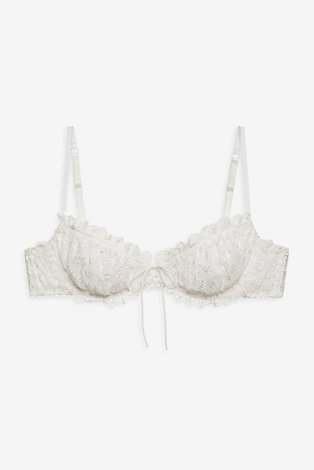 For Love and Lemons - Layer Cake Chiffon Underwire Bra - White