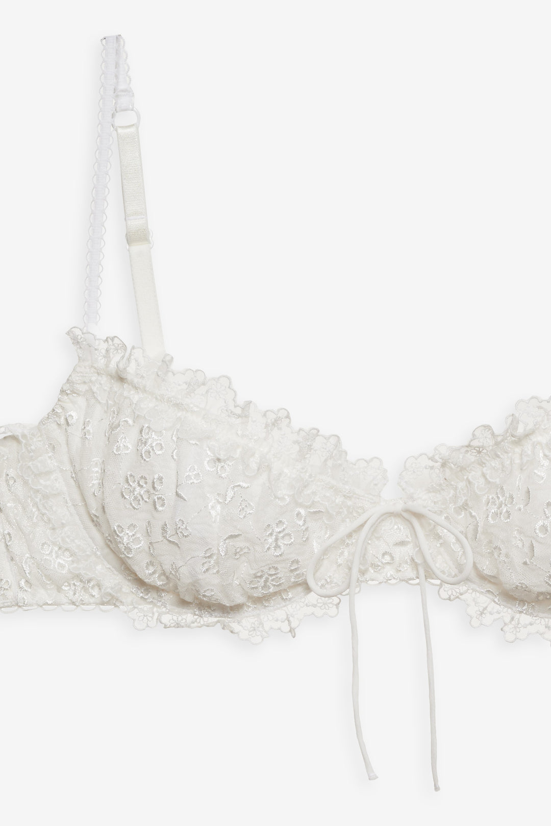 For Love and Lemons - Layer Cake Chiffon Underwire Bra - White