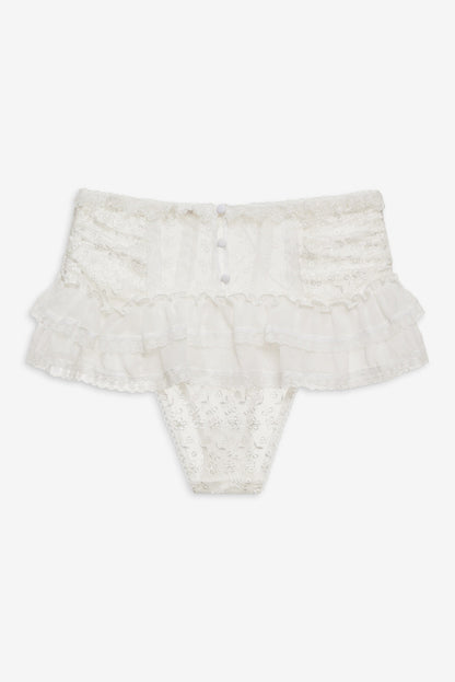 For Love and Lemons - Layer Cake Chiffon Panty - White