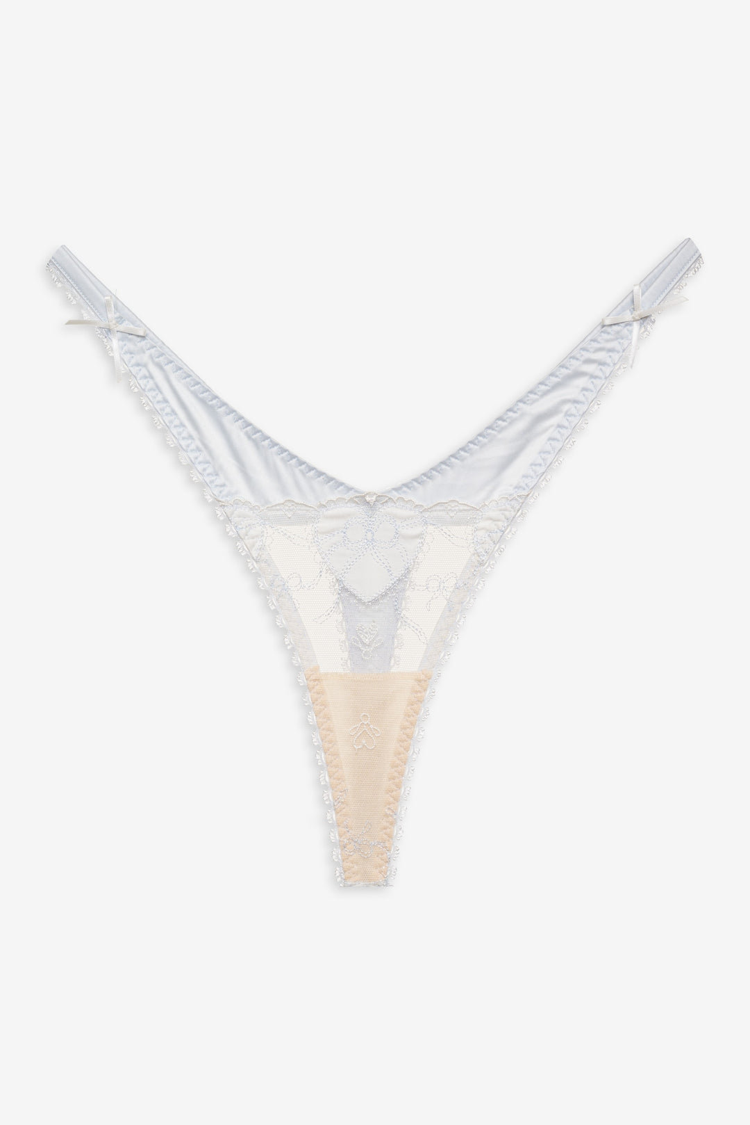For Love and Lemons - Pure Heart Thong Panty - White