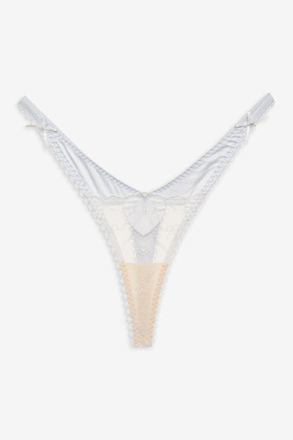 For Love and Lemons - Pure Heart Thong Panty - White