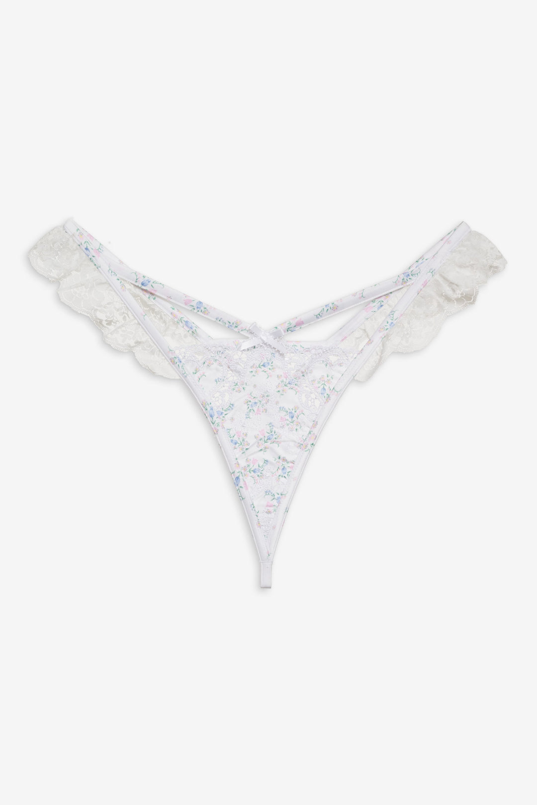 For Love and Lemons - Sweet Escape Thong Panty - White