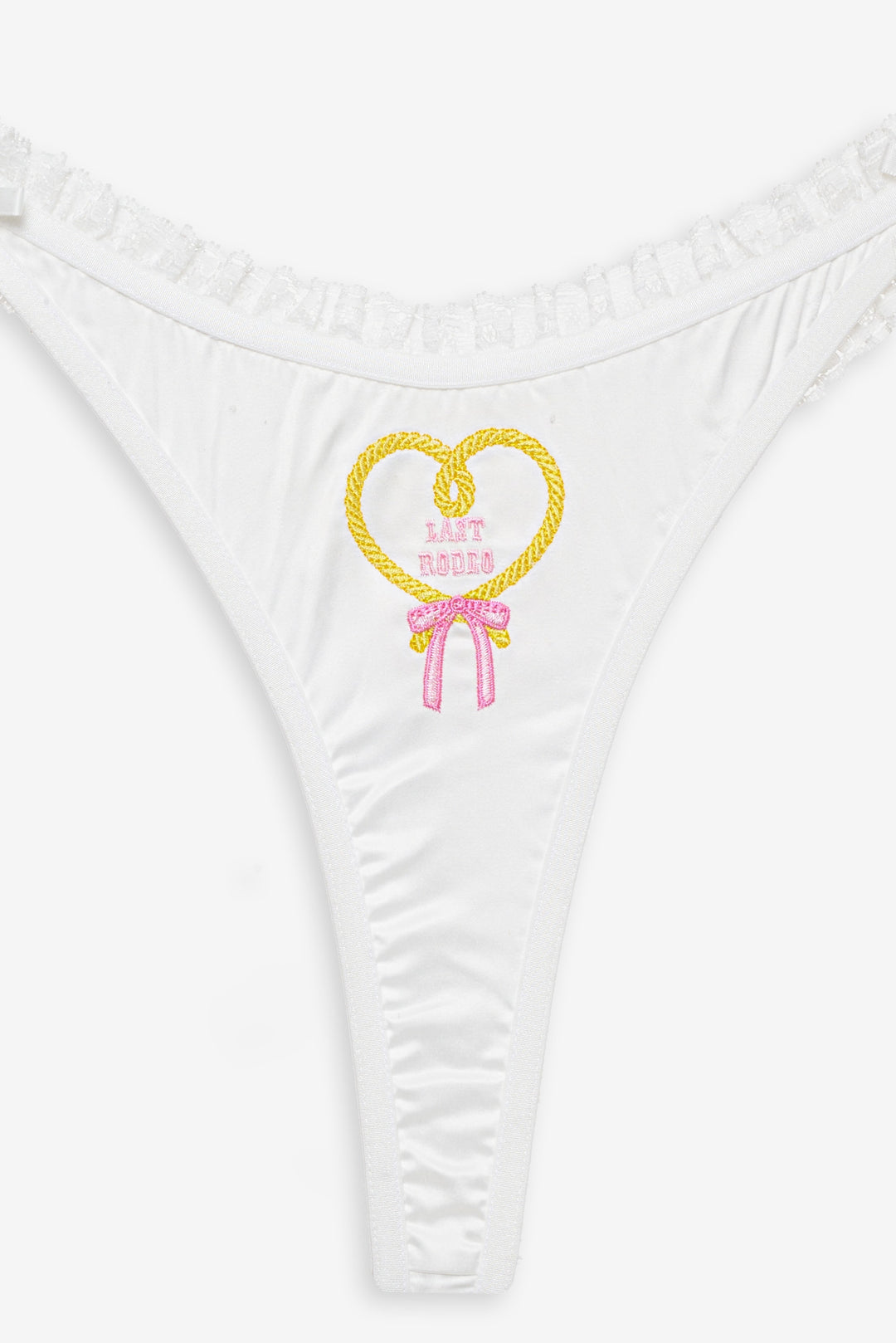 For Love and Lemons - Bachelorette Thong Panty Pack - White