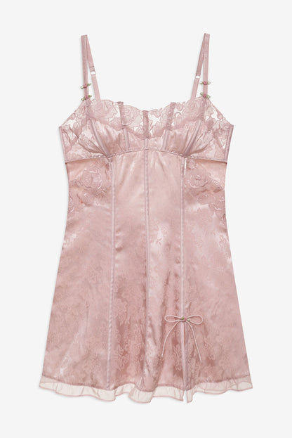 For Love and Lemons Blissful Blooms Slip Dress - Pink