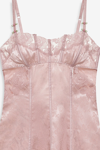 For Love and Lemons Blissful Blooms Slip Dress - Pink