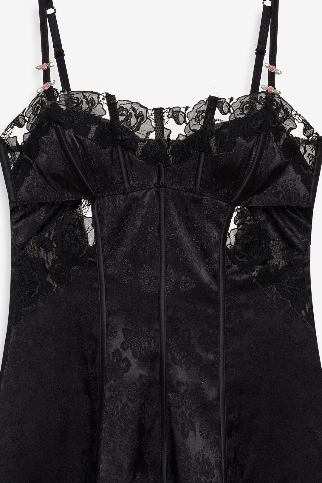 For Love and Lemons - Blissful Blooms Slip Dress - Black