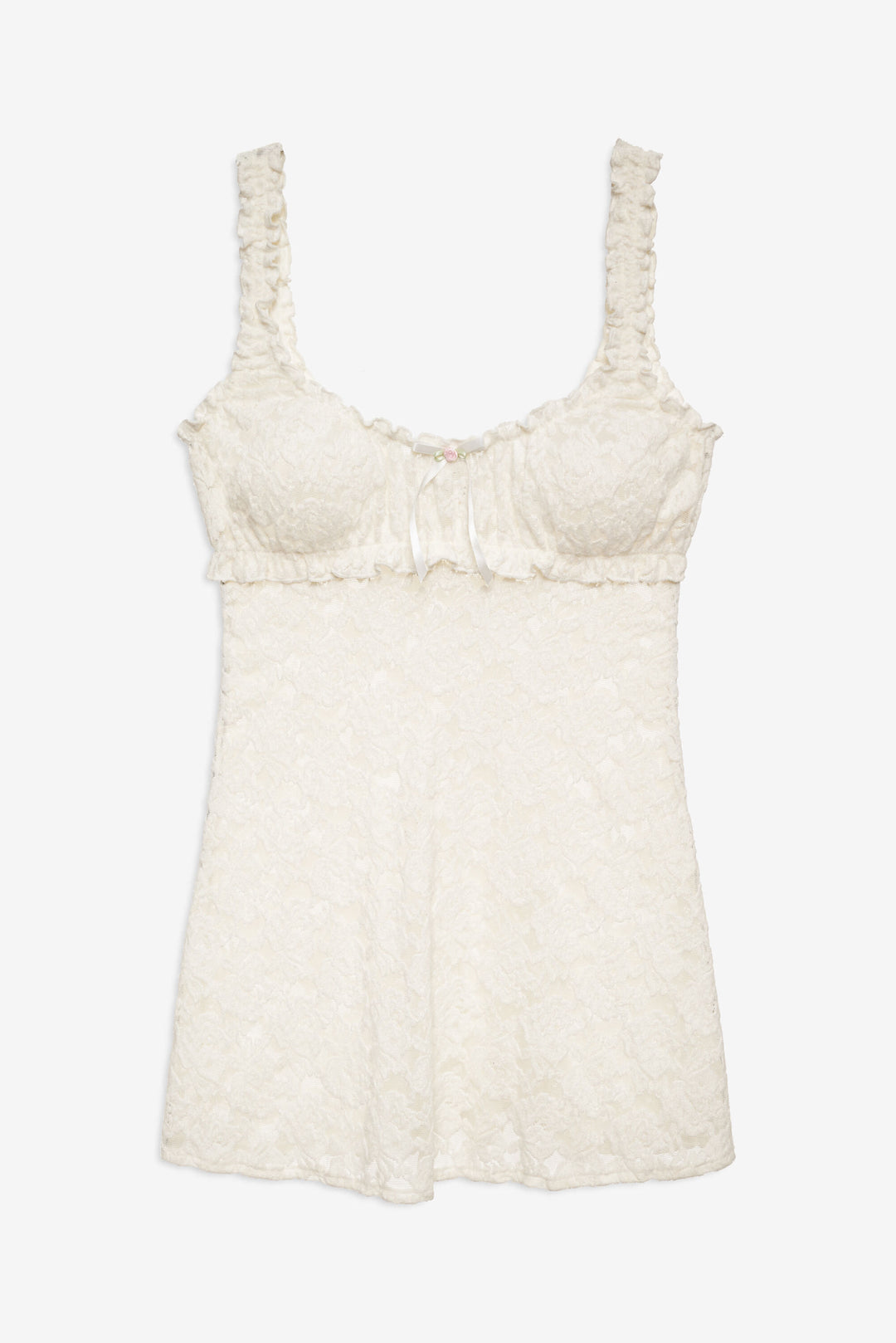 For Love and Lemons - Cloud Lace Slip Dress - White
