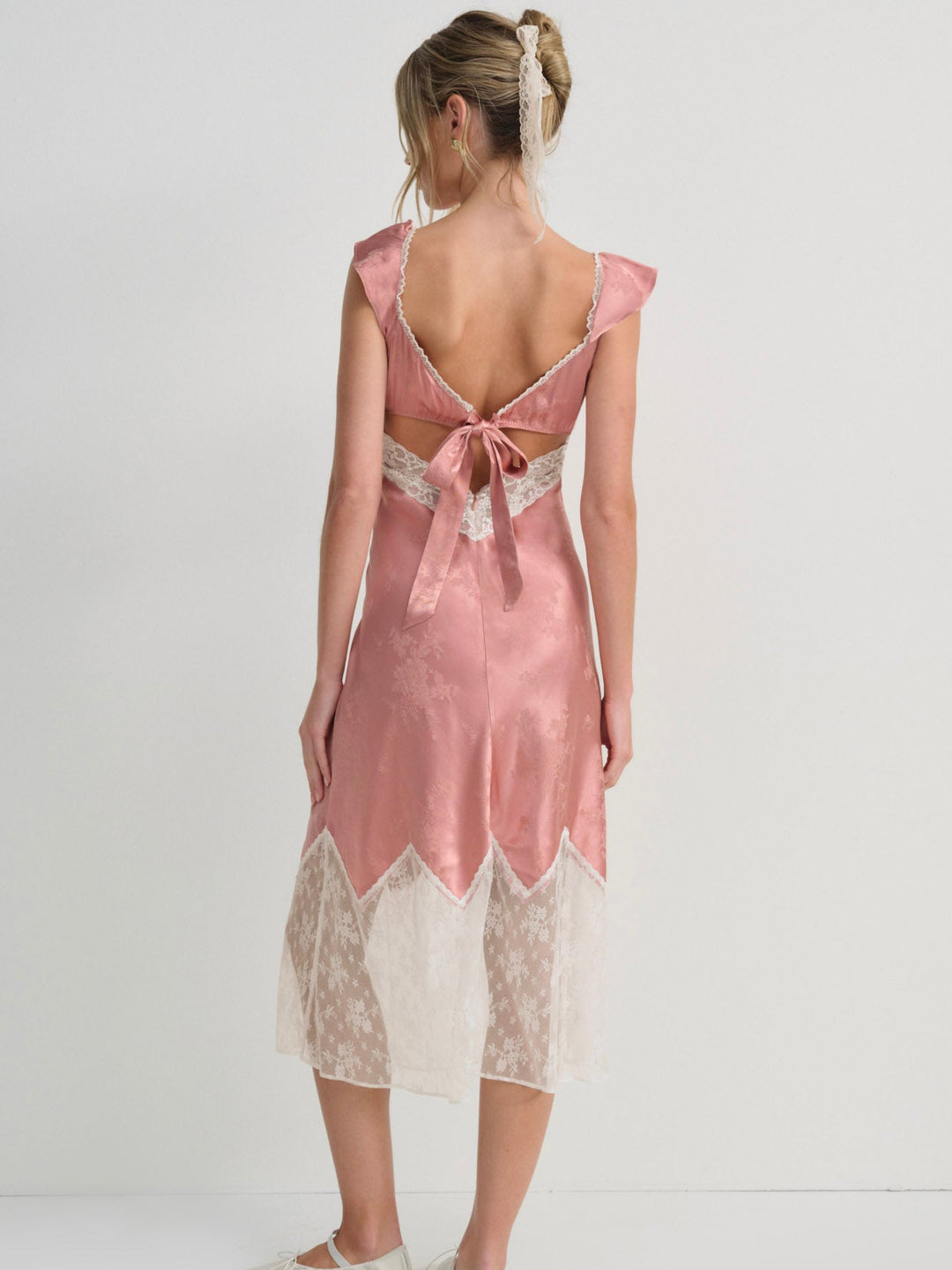 For Love and Lemons - Juliet Midi Slip Dress - Terracotta