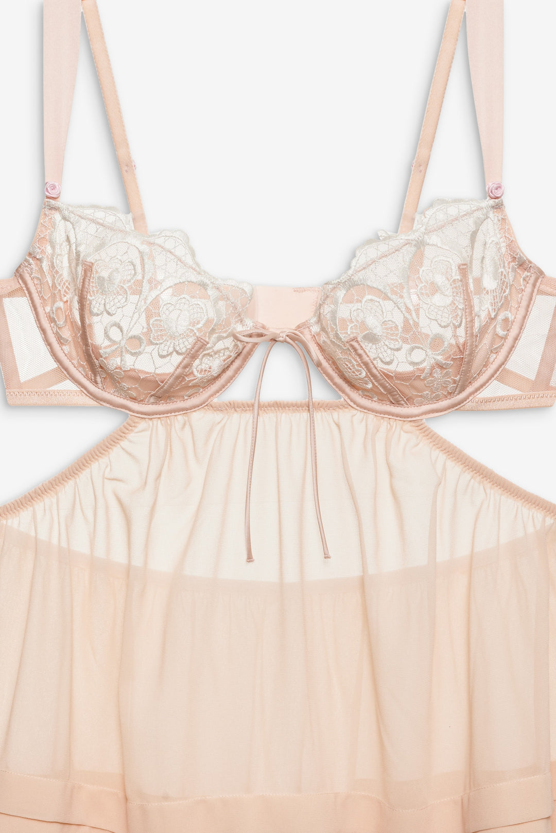 For Love and Lemons - Tea Cake Lace Slip Dress - White