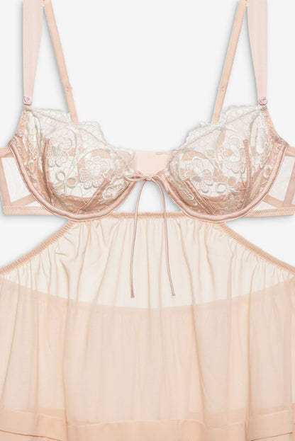 For Love and Lemons - Tea Cake Lace Slip Dress - White