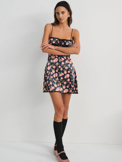 For Love and Lemons - Kayla Slip Dress - Navy
