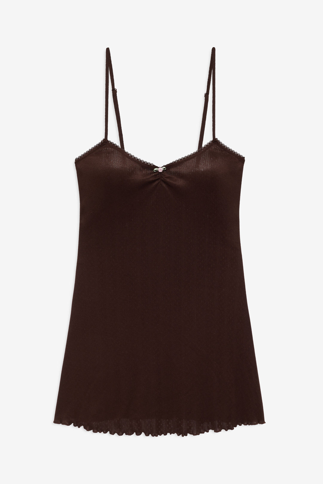 For Love and Lemons - Elliana Slip Dress - Chocolate
