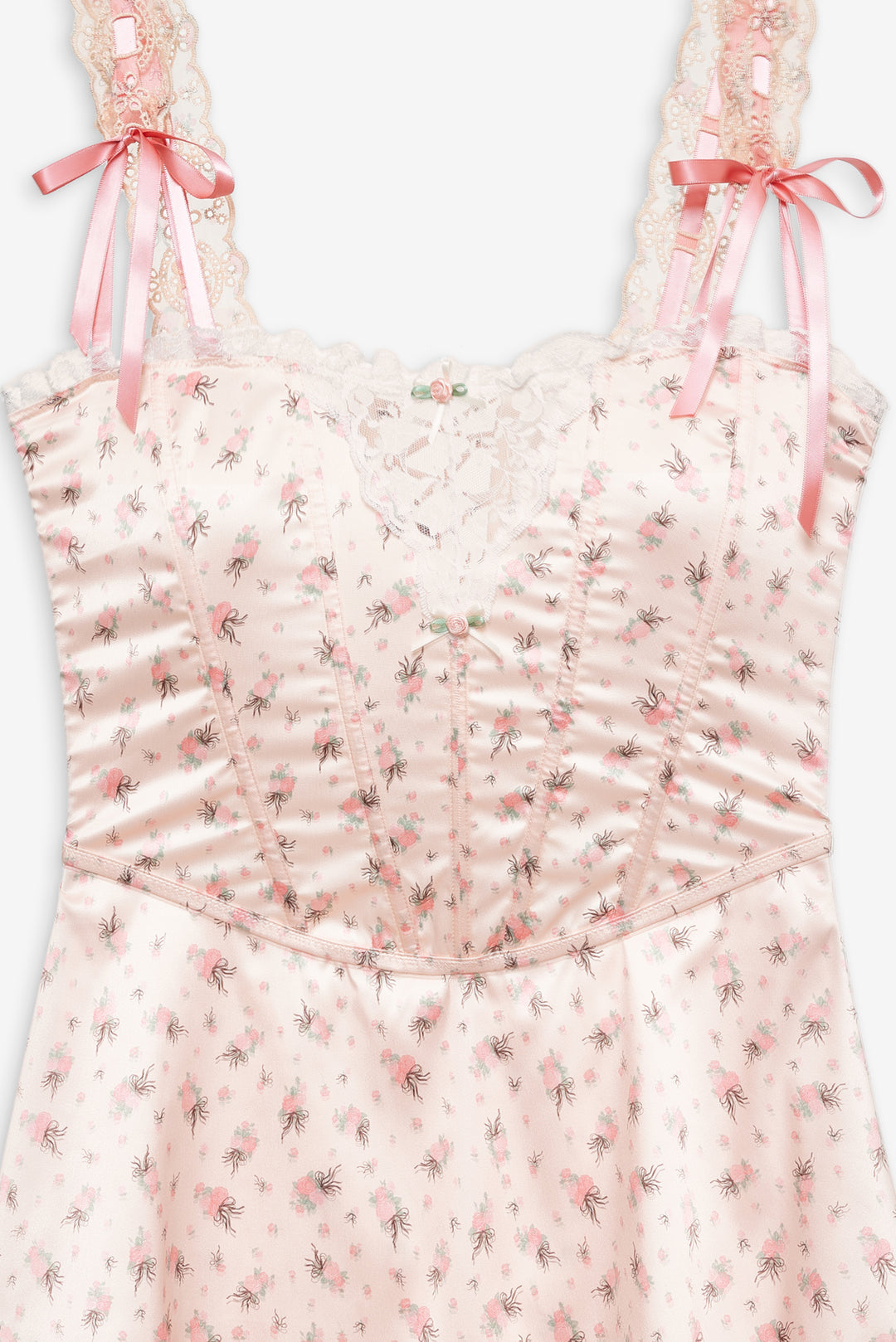 For Love and Lemons - Peaches & Cream Slip Dress - Peach