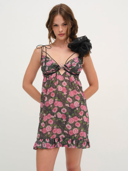 For Love and Lemons - Ciara Slip Dress - Black