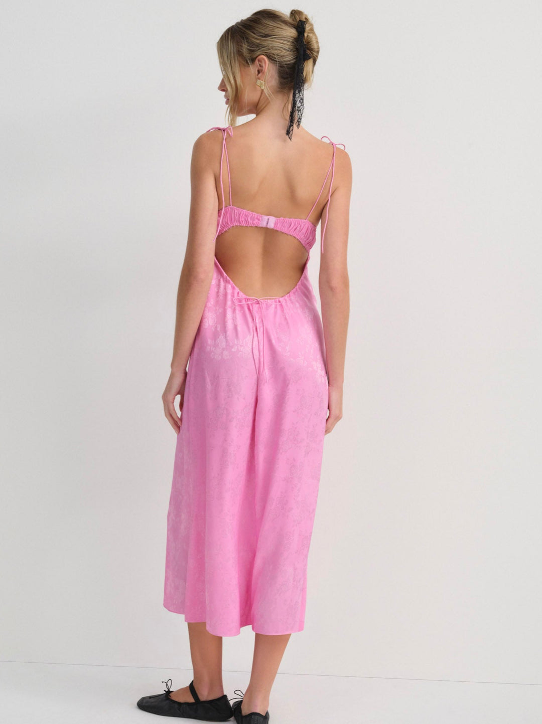 For Love and Lemons - Maye Embroidered Slip Dress - Pink