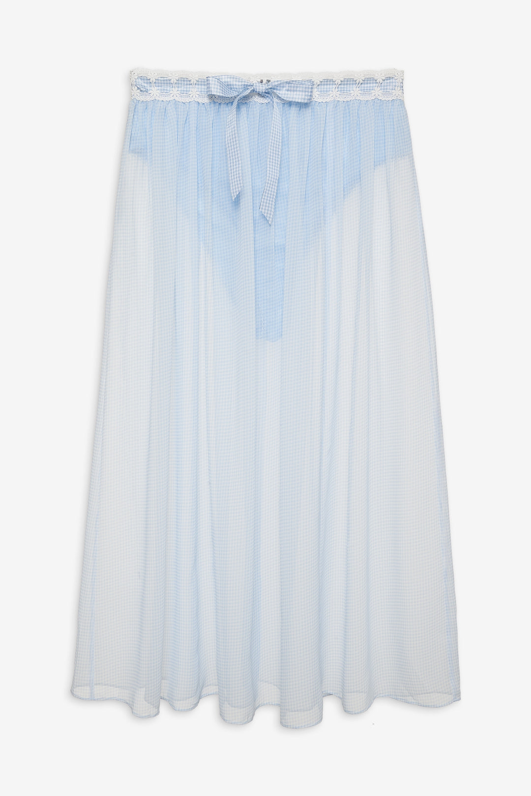 For Love and Lemons - Dainty Doily Midi Skirt - Blue
