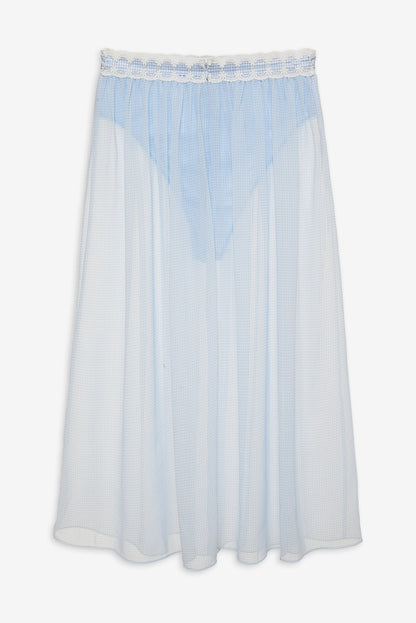 For Love and Lemons - Dainty Doily Midi Skirt - Blue