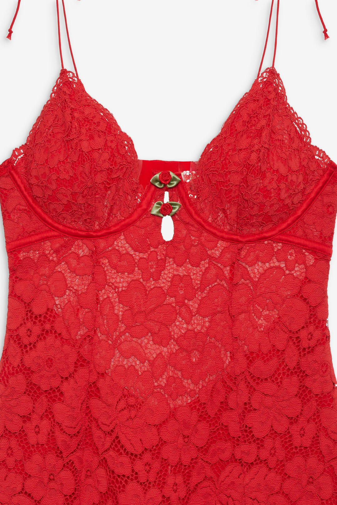 For Love and Lemons - Creamsicle Lace Slip Dress - Red