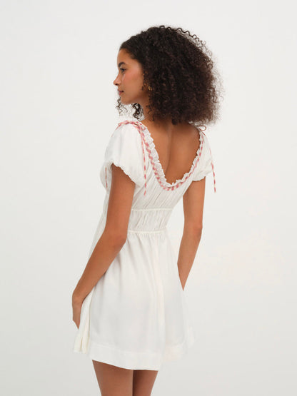 For Love and Lemons - Georgia Corset Slip Dress - Red