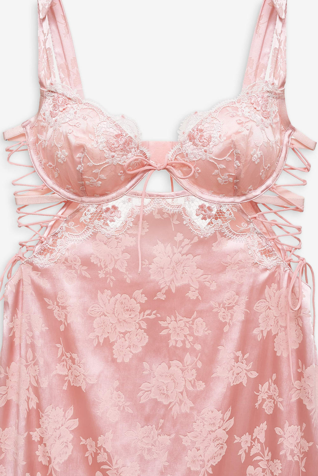 For Love and Lemons - Le Fleur Slip Dress - Peach
