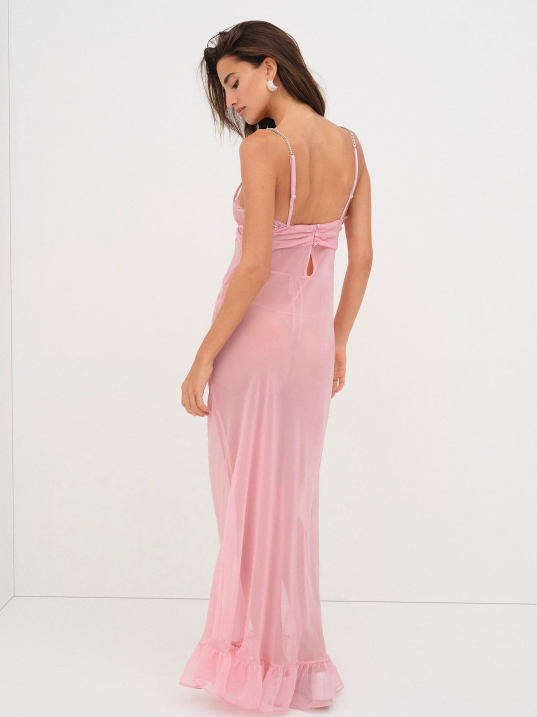 For Love and Lemons - Kristi Maxi Slip Dress - Mauve