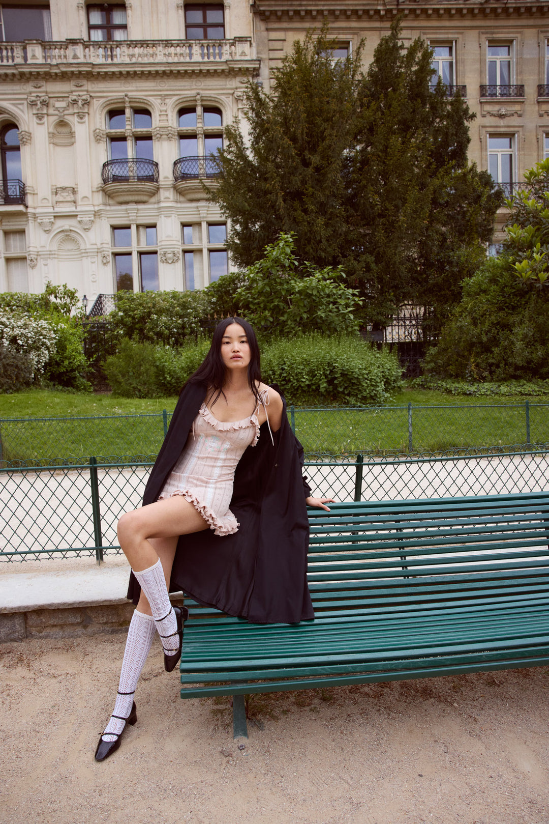 For Love and Lemons - Eloise Asymmetric Knit Dress - Peach