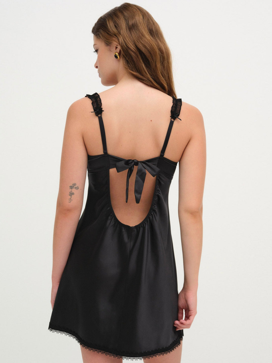 For Love and Lemons - Love Garden Slip Dress - Black