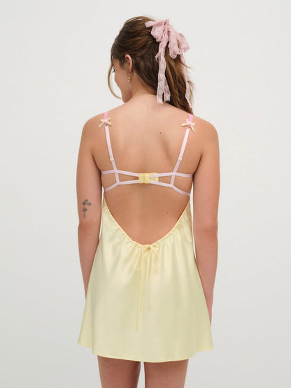 For Love and Lemons - Sunny Bouquet Slip Dress - Multi Yellow