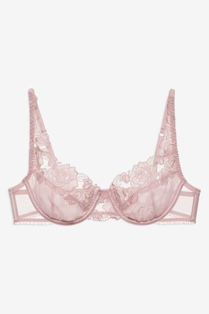 For Love and Lemons - Blissful Blooms Underwire Bra - Pink