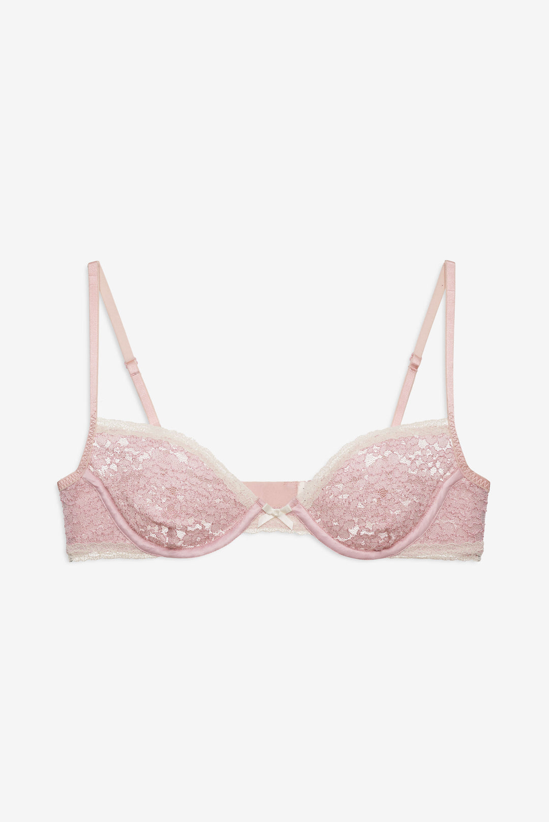 For Love and Lemons - Pamela Stretch Lace Underwire Bra - Pink