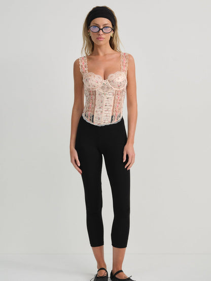 For Love and Lemons - Peaches & Cream Bustier - Peach