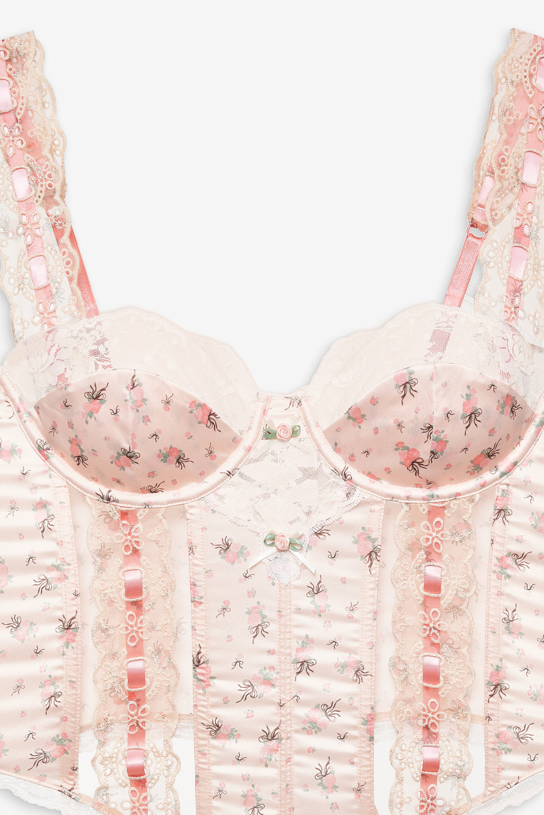 For Love and Lemons - Peaches & Cream Bustier - Peach