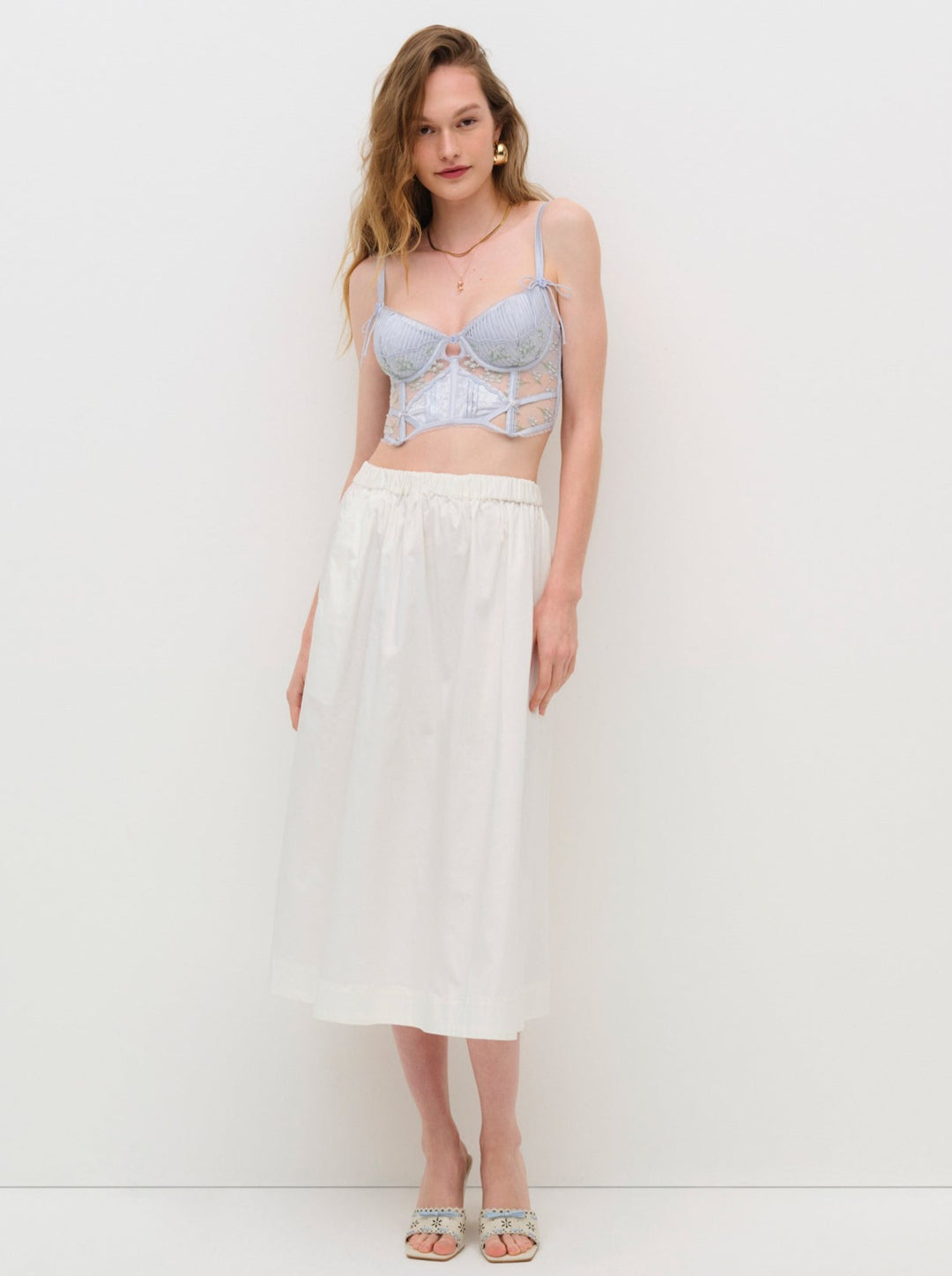 For Love and Lemons - Baby's Breath Bustier - Blue