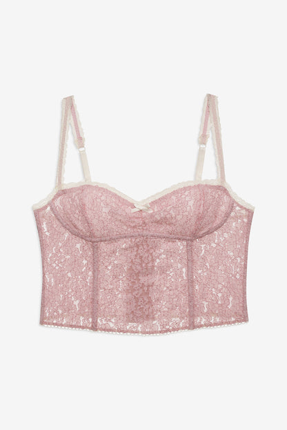 For Love and Lemons - Pamela Stretch Bustier - Pink
