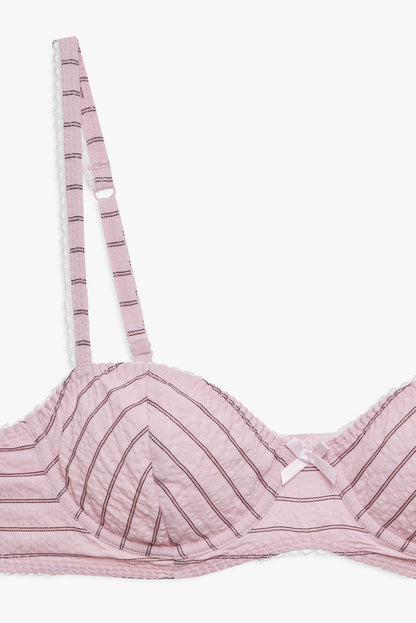 For Love and Lemons - Mindy Underwire Bra - Pink