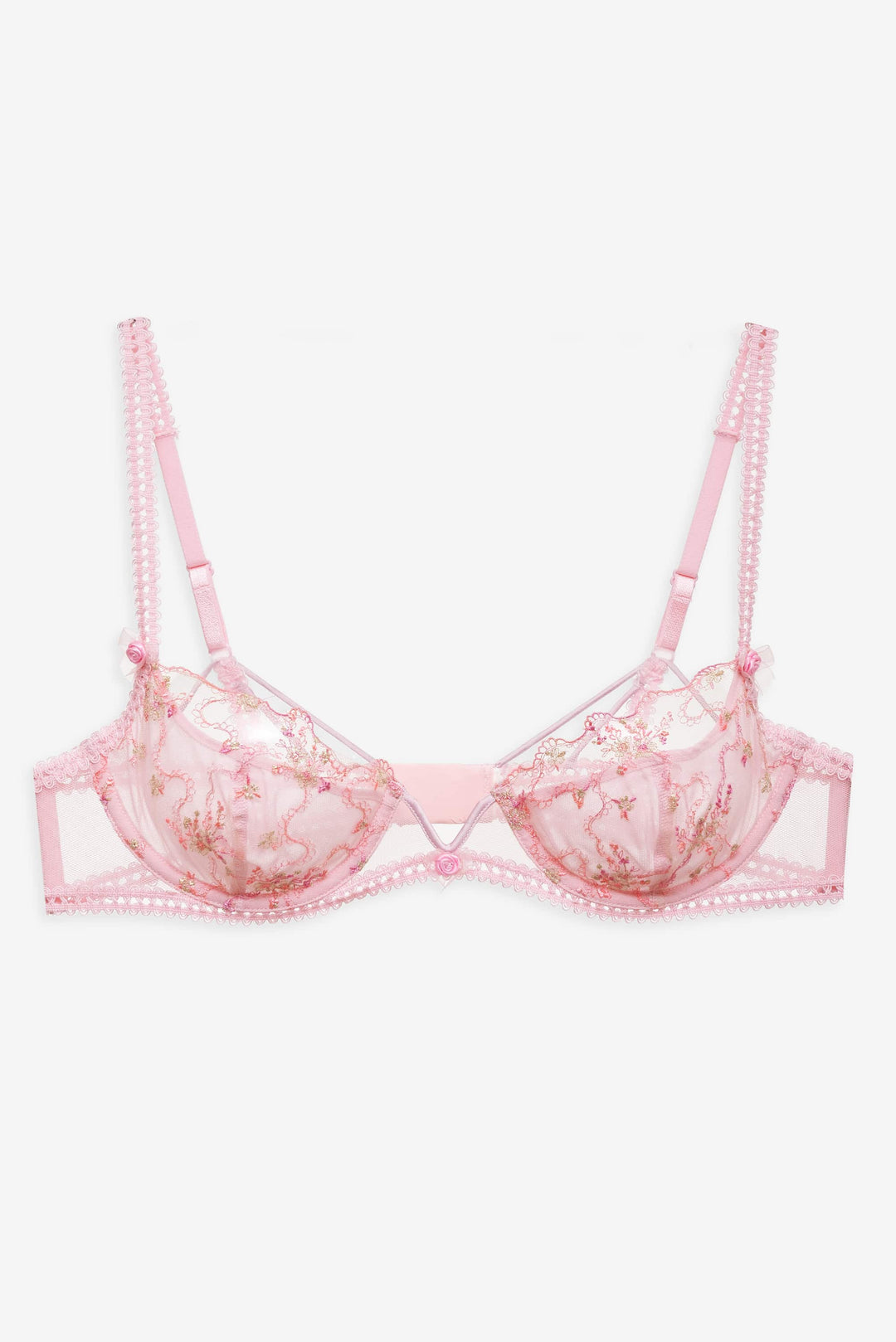For Love and Lemons - Dainty Daphne Underwire Bra - Pink
