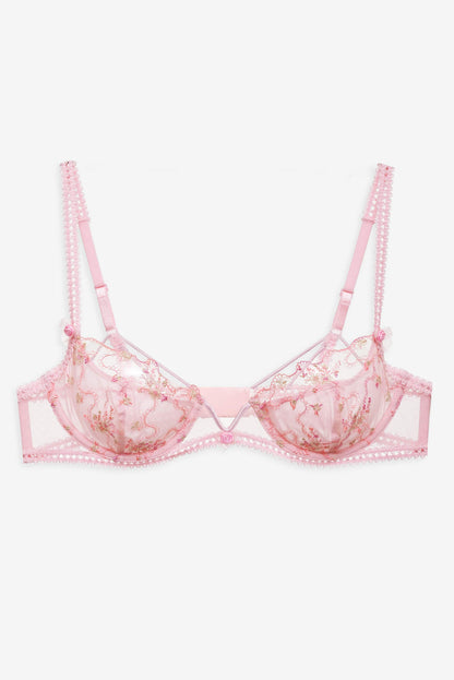 For Love and Lemons - Dainty Daphne Underwire Bra - Pink