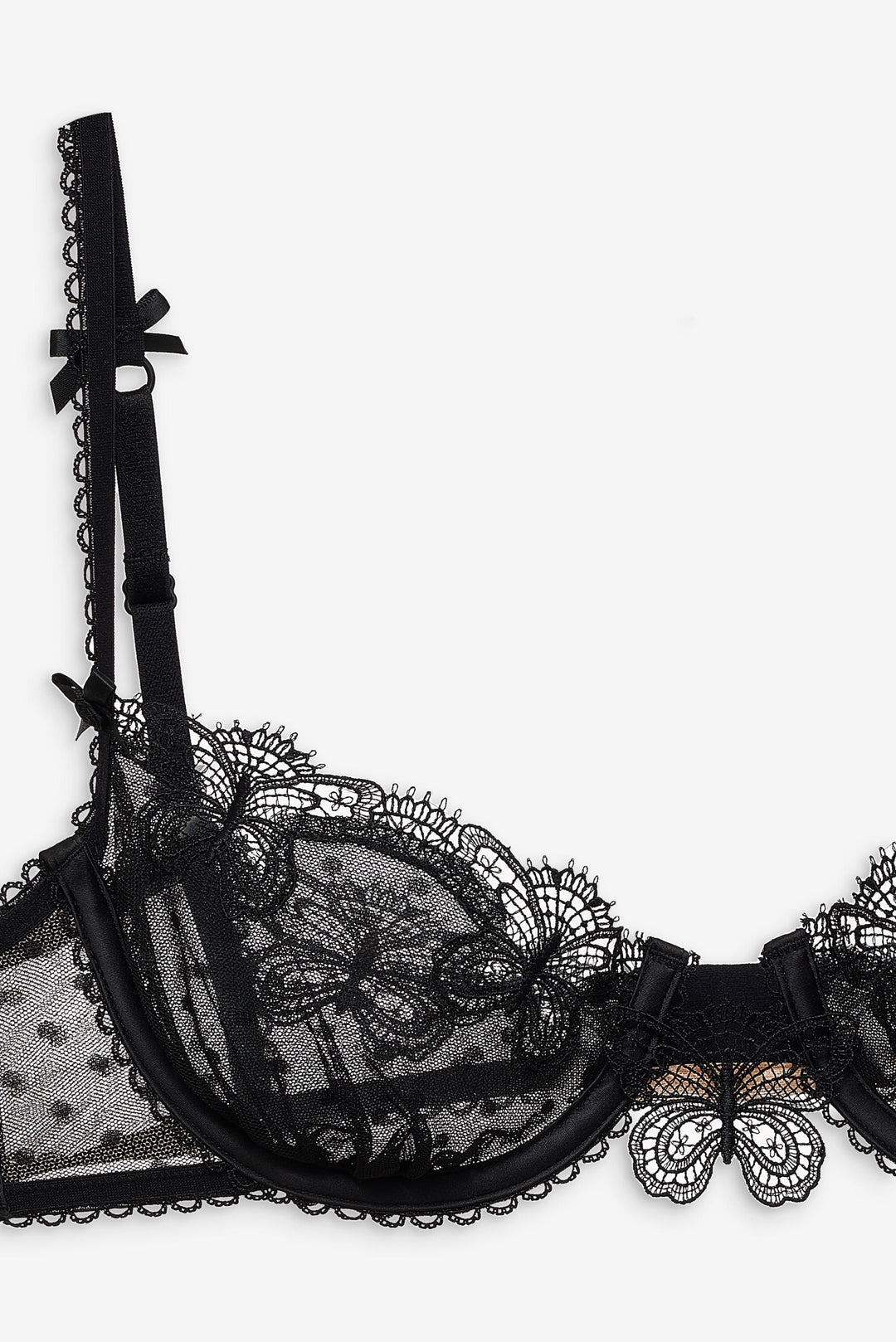 For Love and Lemons - Papillon Underwire Bra - Black