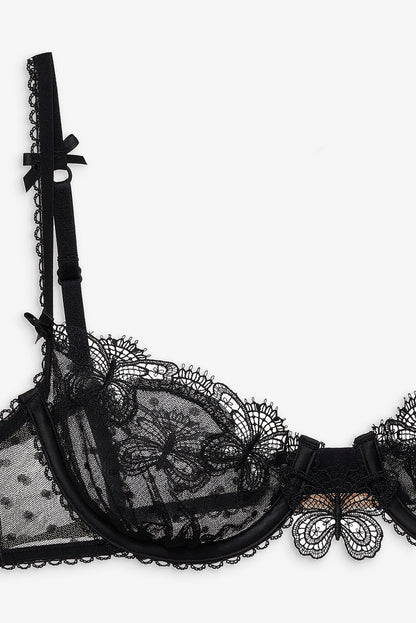For Love and Lemons - Papillon Underwire Bra - Black