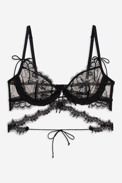 For Love and Lemons - Sonja Underwire Bra - Black
