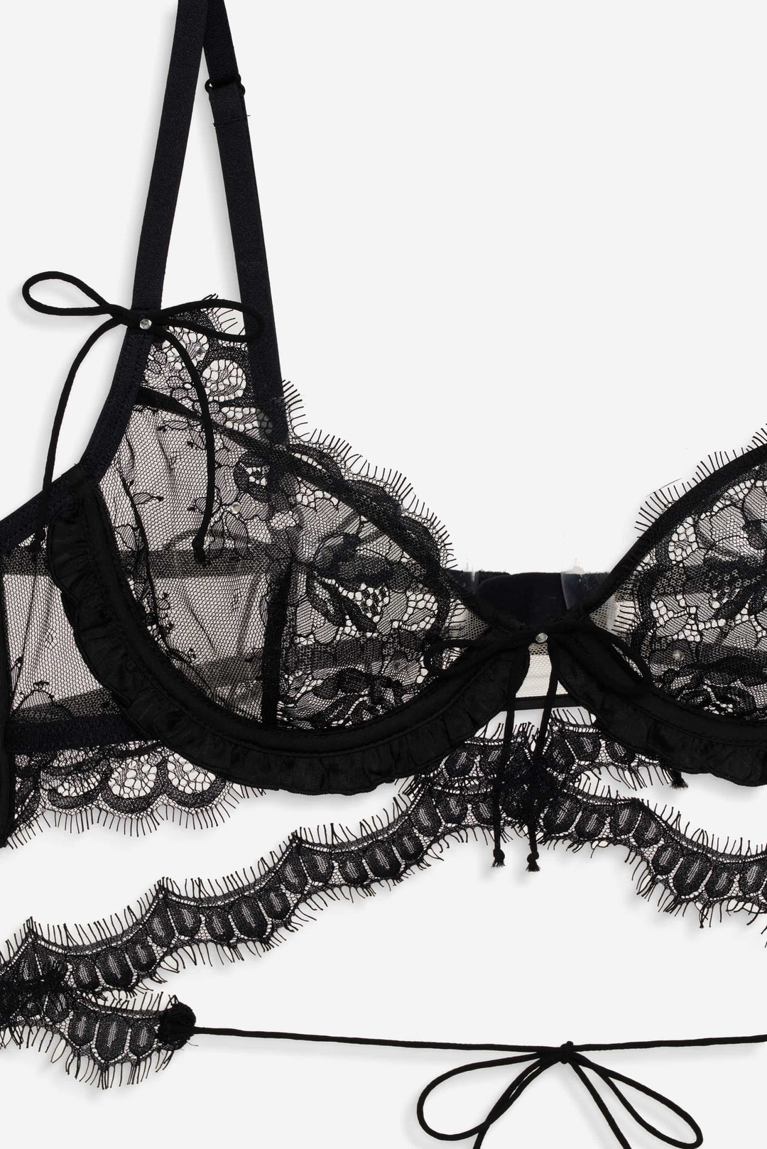 For Love and Lemons - Sonja Underwire Bra - Black