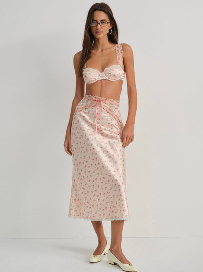 For Love and Lemons - Peaches & Cream Underwire Bra - Peach