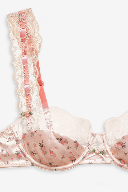 For Love and Lemons - Peaches & Cream Underwire Bra - Peach
