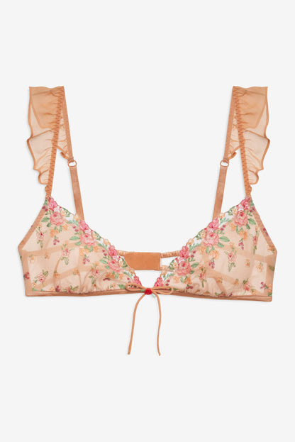 For Love and Lemons - Glimmer Rosebud Bralette - Rose Gold