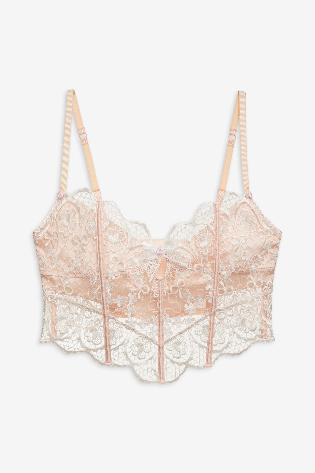 For Love and Lemons - Tea Cake Lace Bustier - White
