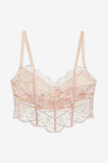 For Love and Lemons - Tea Cake Lace Bustier - White