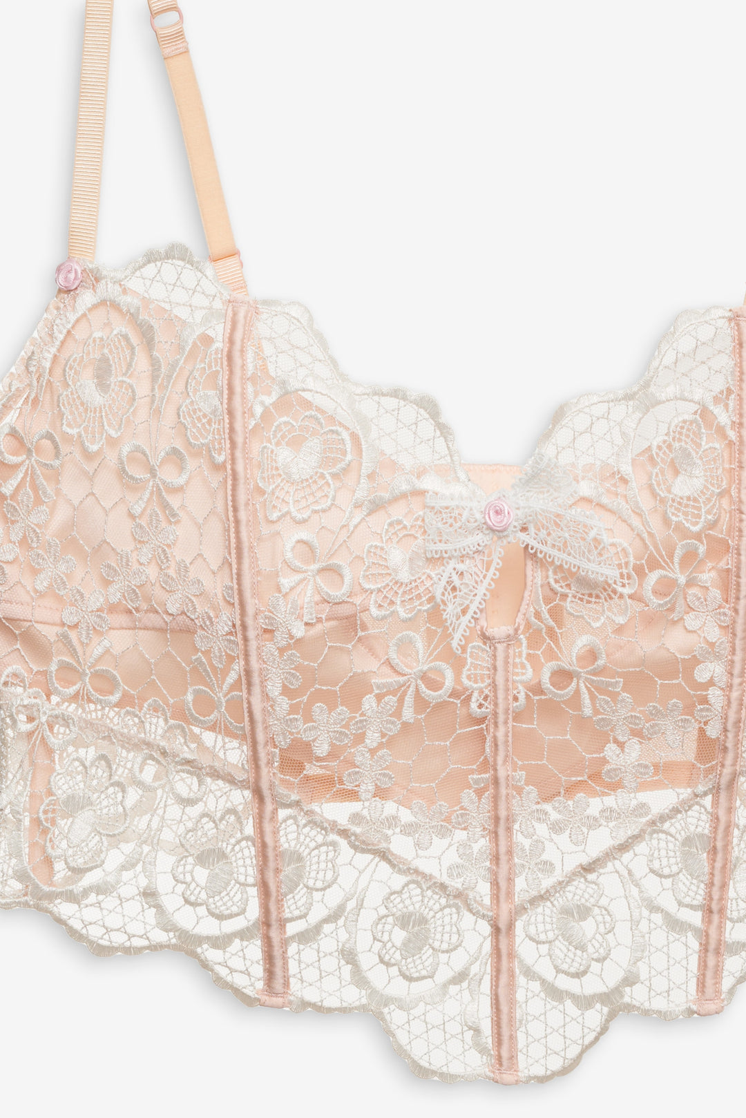 For Love and Lemons - Tea Cake Lace Bustier - White