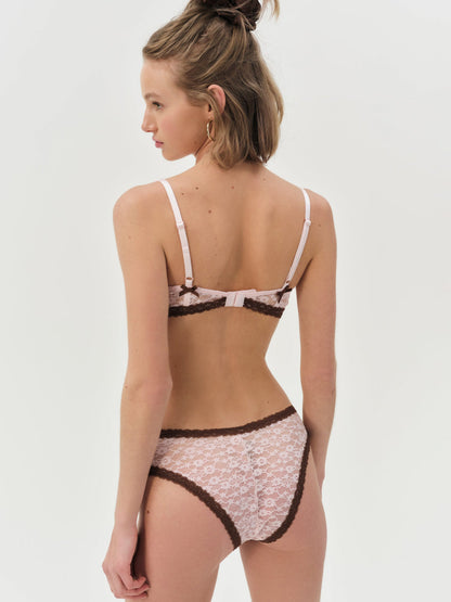 For Love and Lemons - Pamela Underwire Bra - LT Pink