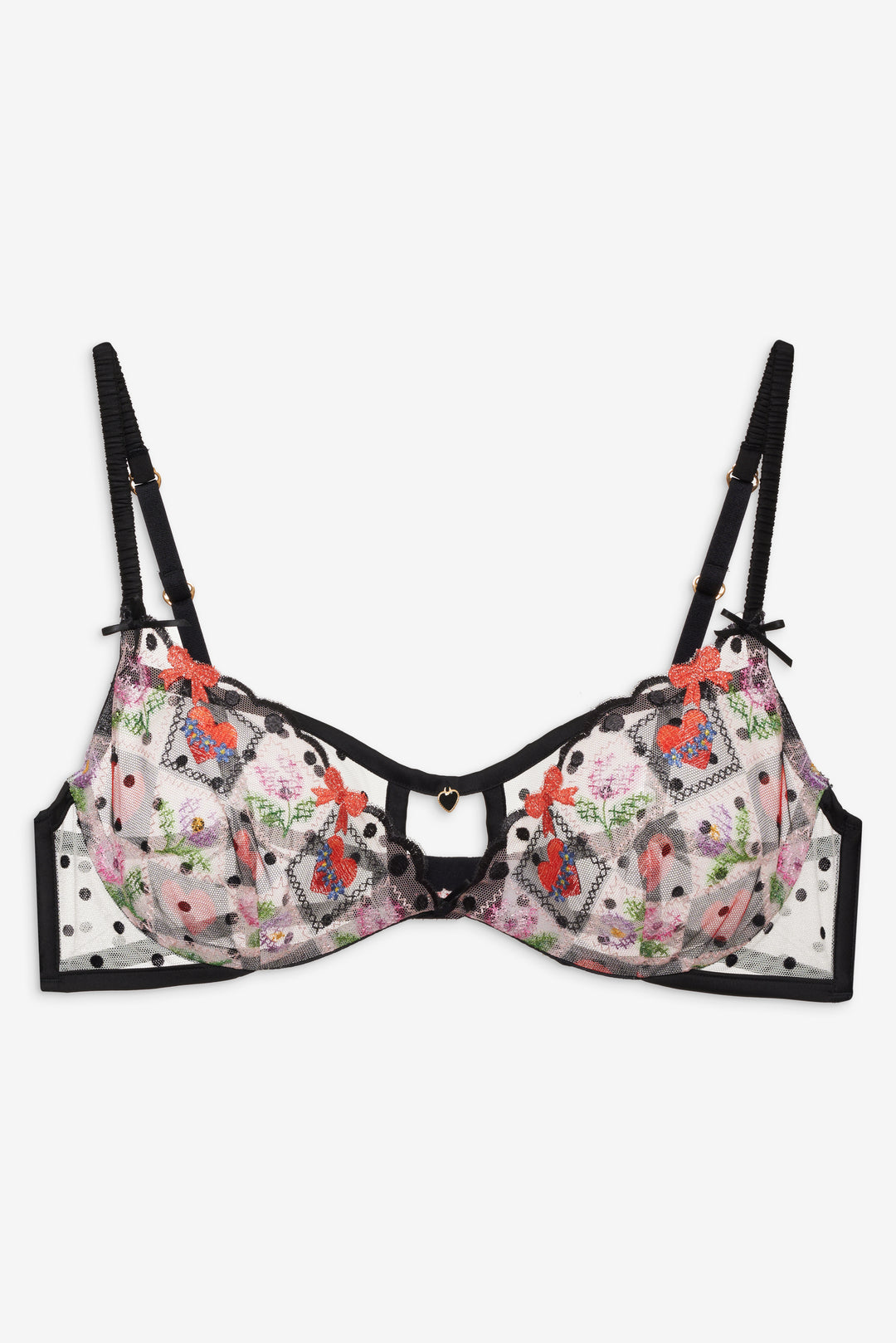 For Love and Lemons - Paris Underwire Bra - Red
