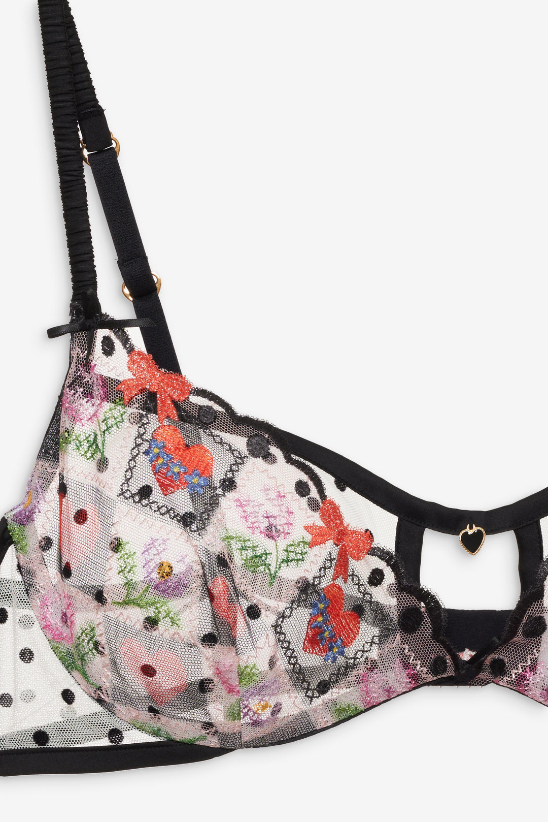 For Love and Lemons - Paris Underwire Bra - Red